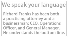 Richard Franks attorney has business and contract experience